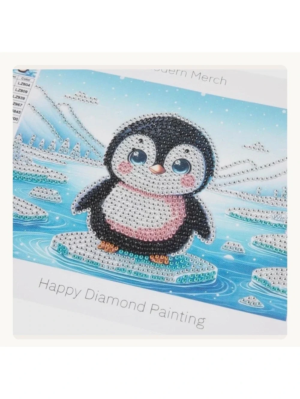 Diamond Art Kit 3 pc penquin baby deer butterfly new bead craft kit